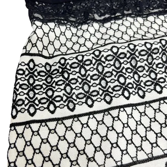 H by Halston women's off the shoulder eyelet lace dress size 6 - Picture 5 of 7